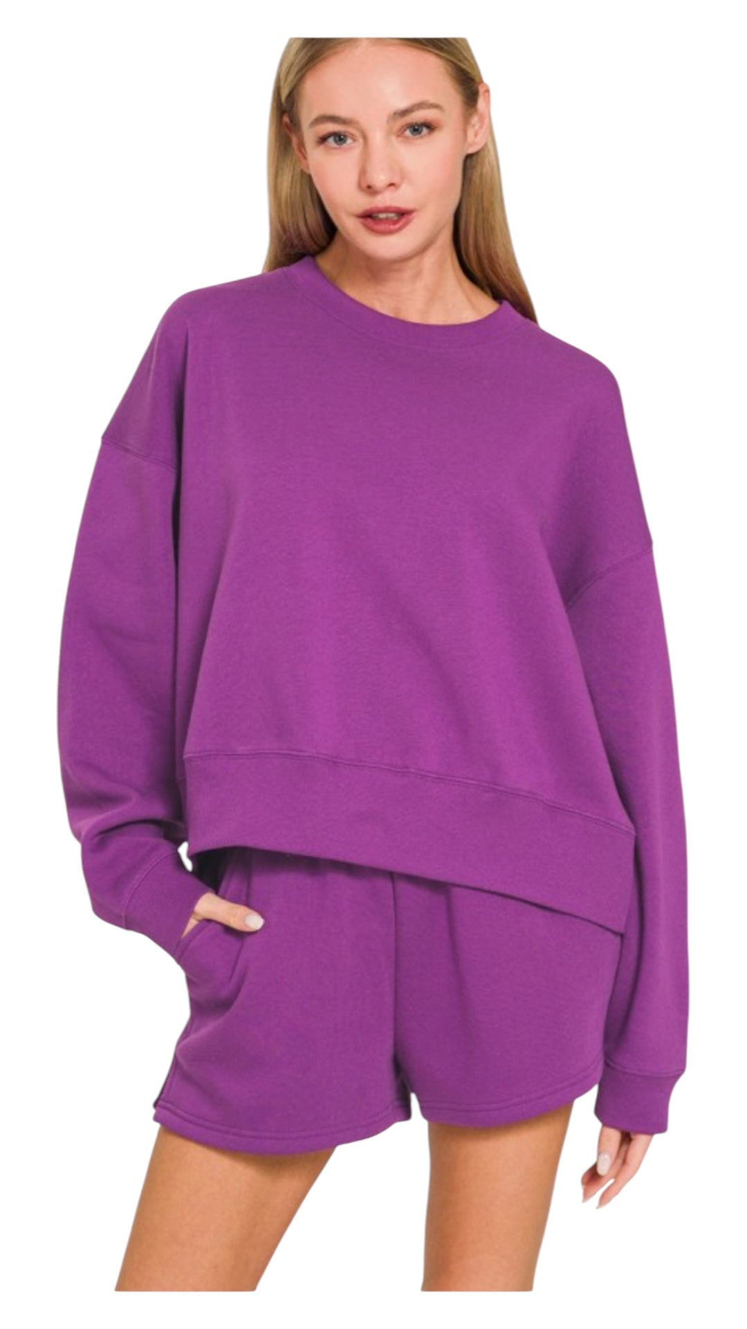 LtPlum Fleece Set