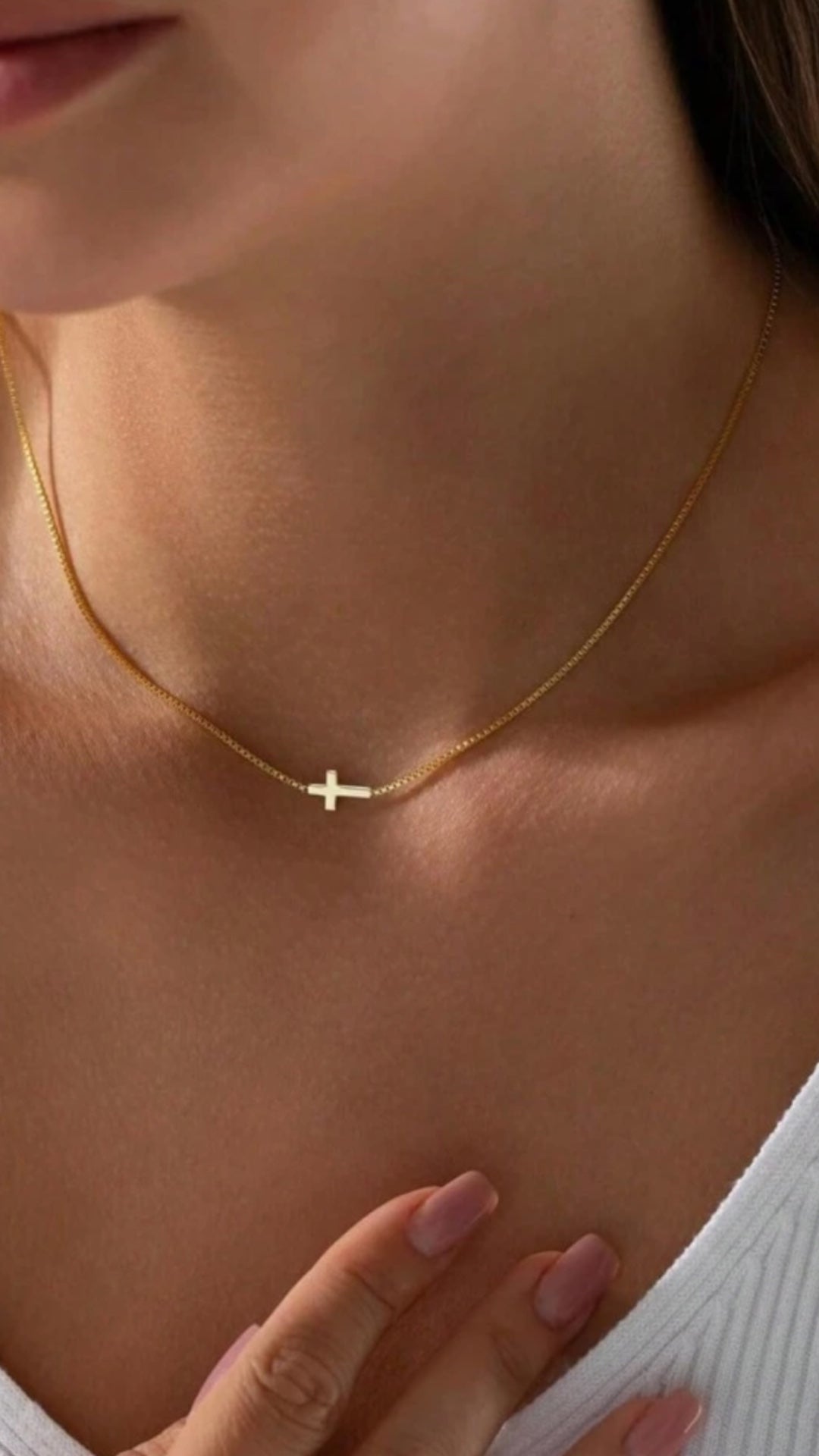 Gold Cross Necklace
