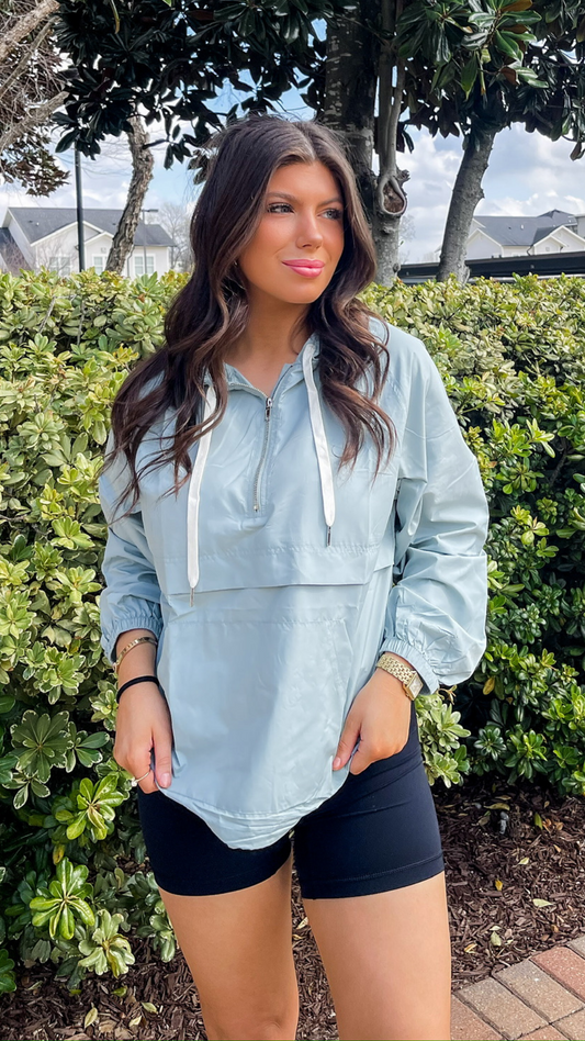 Quarter Zip Pocket Windbreaker