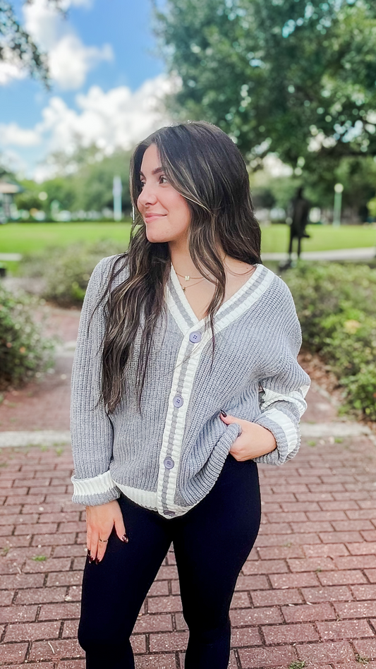 Varsity Oversized Cardigan