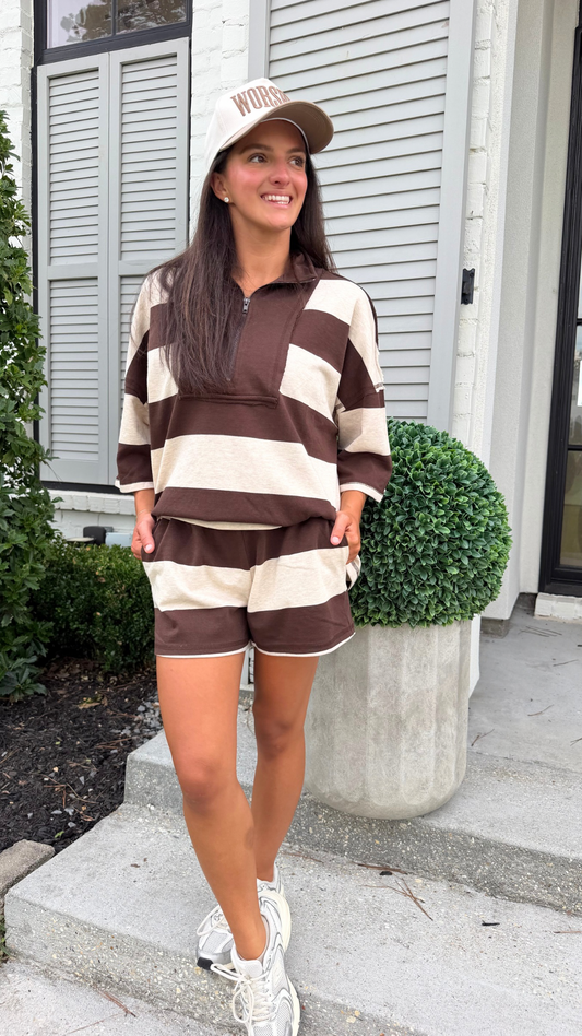 French Terry Striped Set