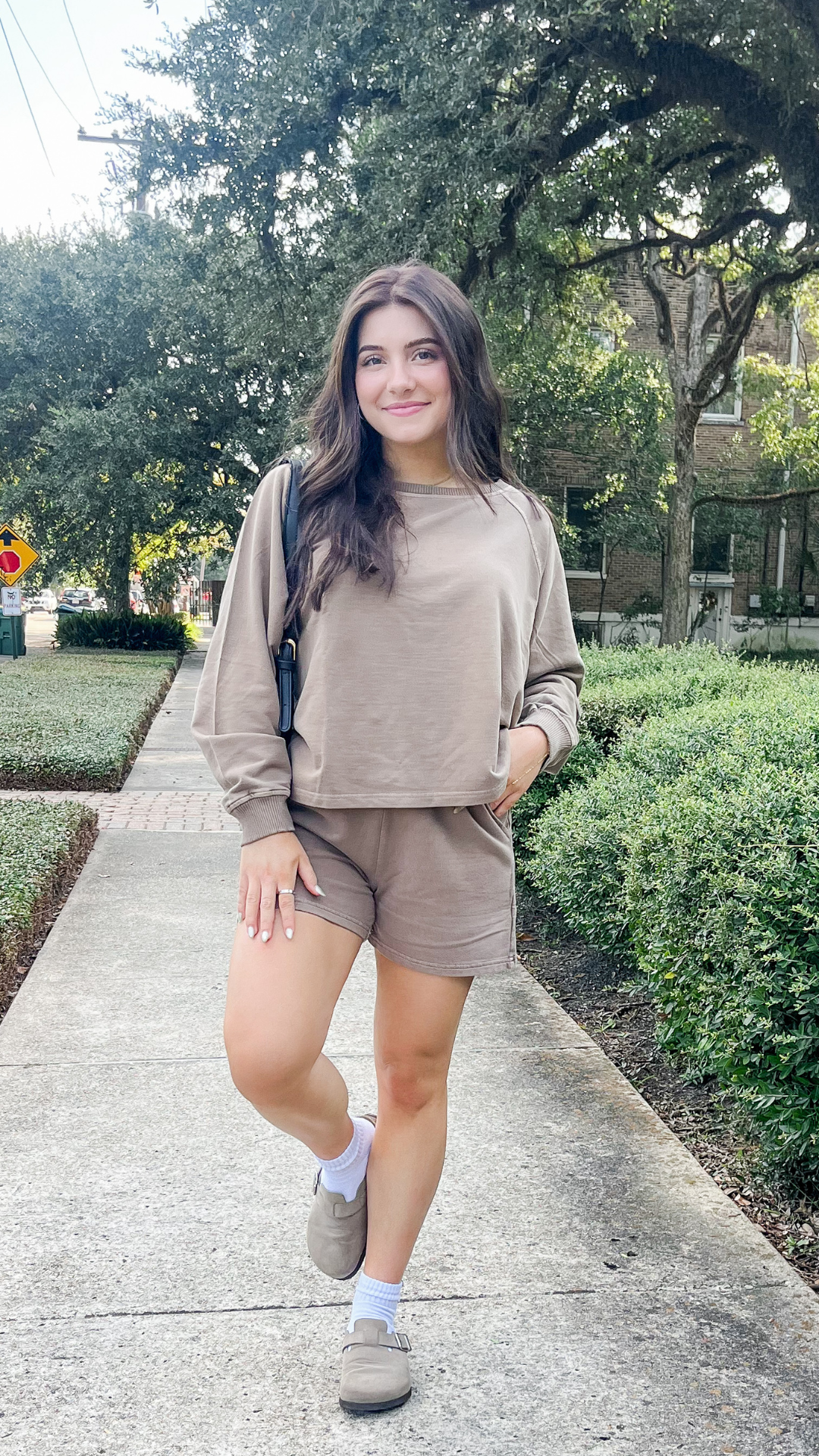 Washed Pullover & Shorts Set