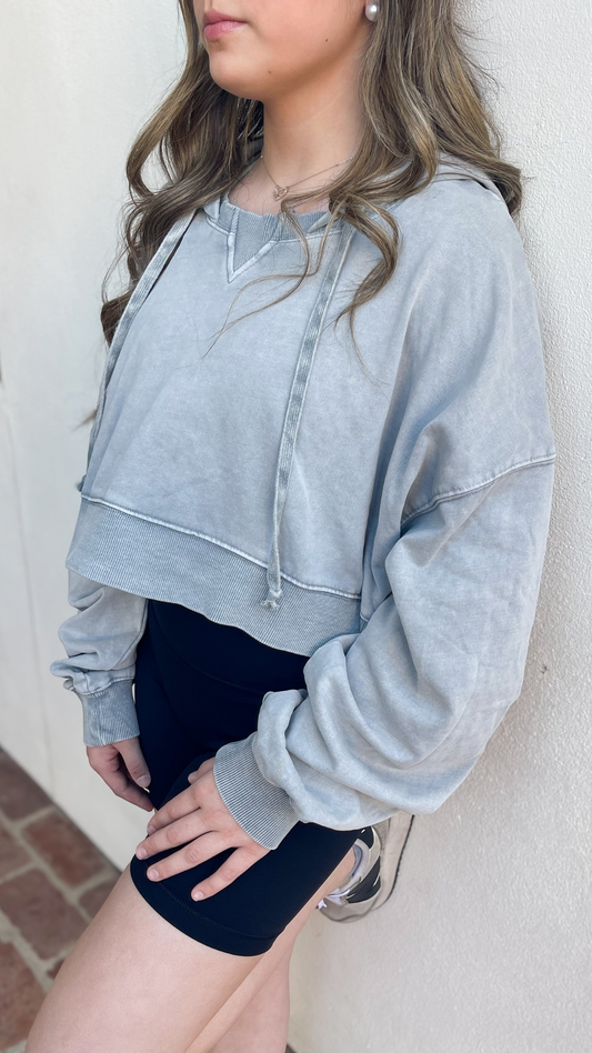 Mineral Wash Pullover Hoodie