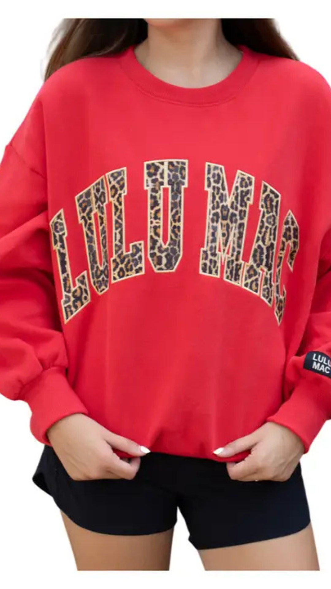 Red Leopard Lulu Mac Sweatshirt