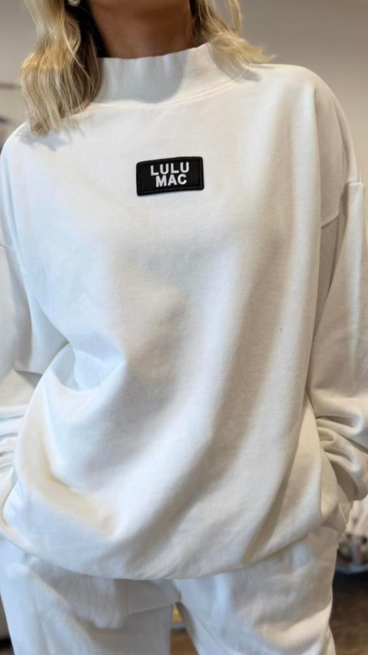 LULU MAC Mock Neck Terry LS Top