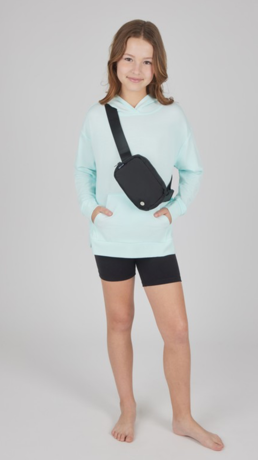 Girls Mint Hoody & Biker Set