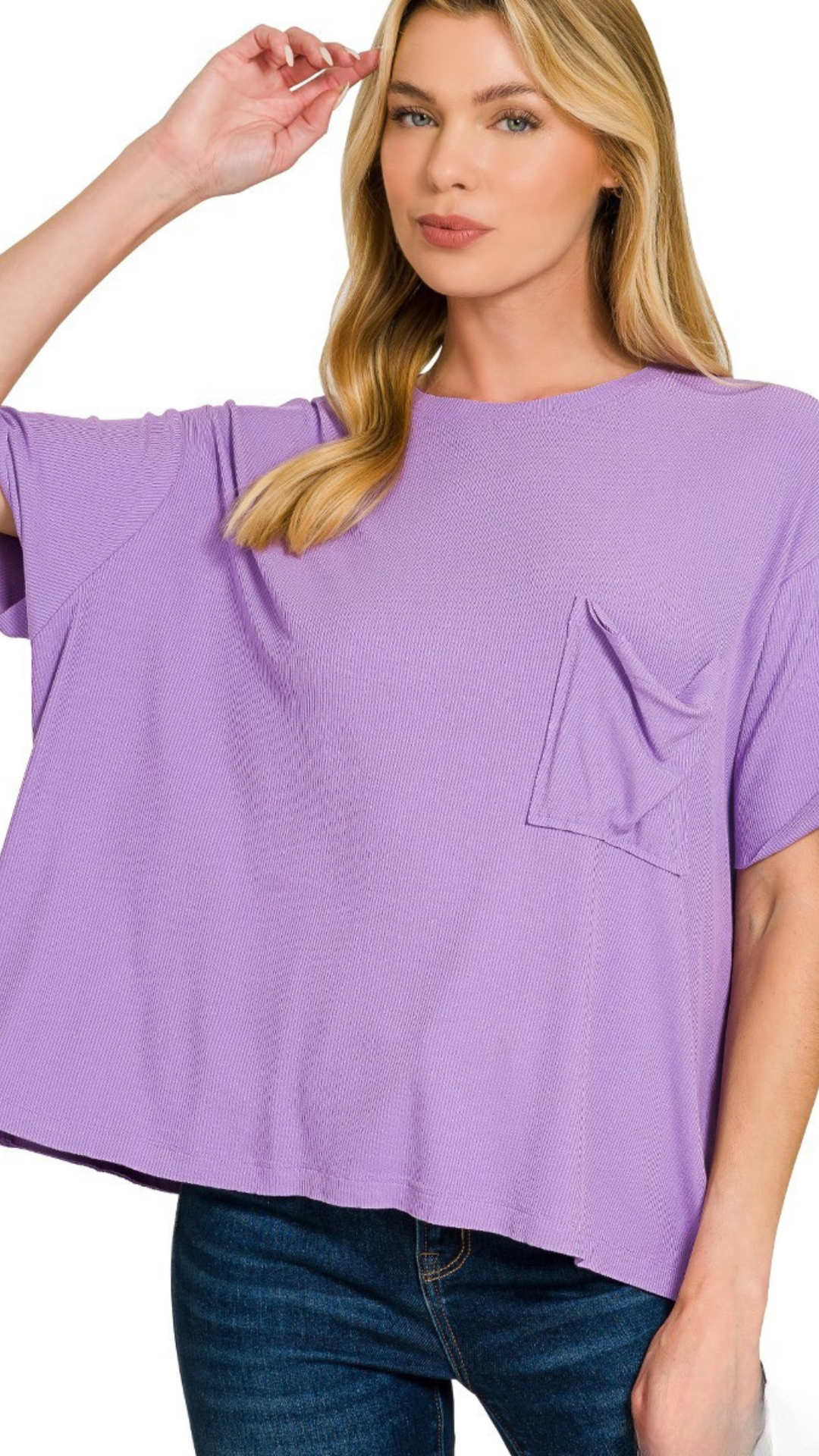 Ribbed Pocket Tee