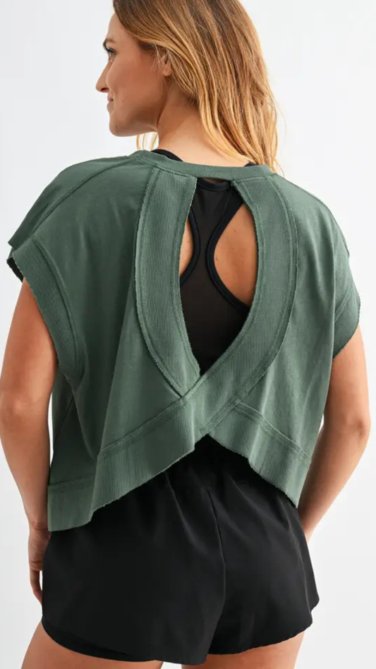 Flow Open Back Tee