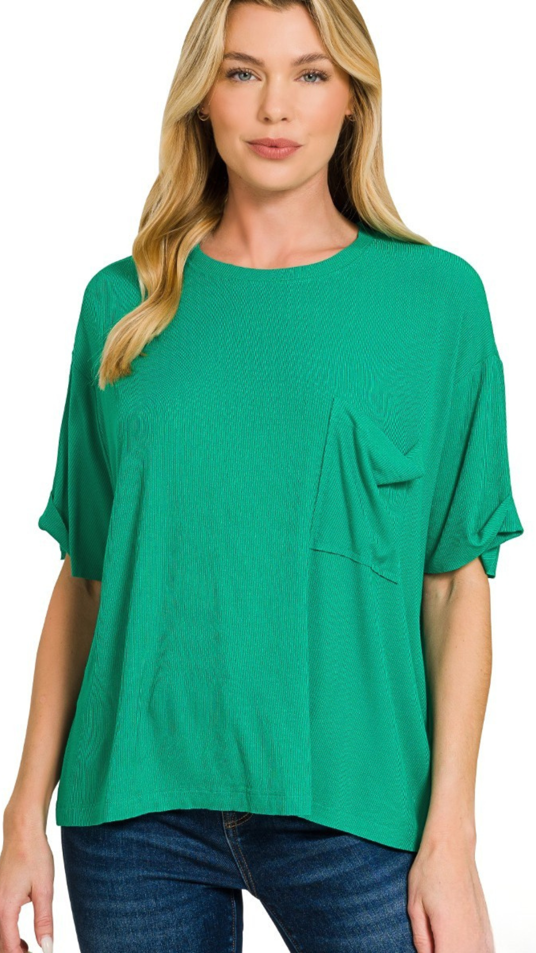 Ribbed Pocket Tee