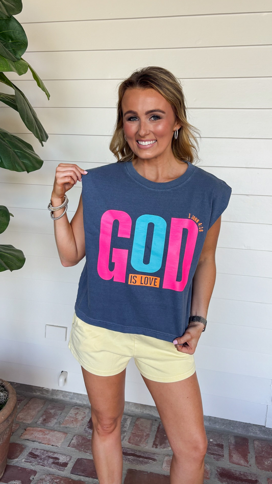 God Is Love Muscle Tee