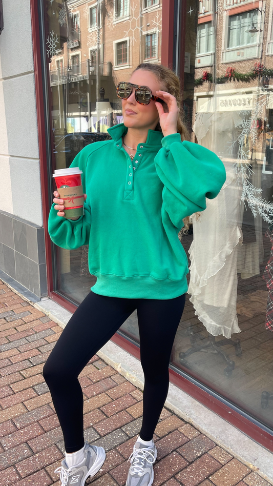 Snap Collared Pullover