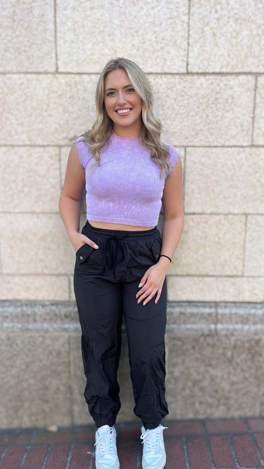 Running Errands Basic Ribbed Tee