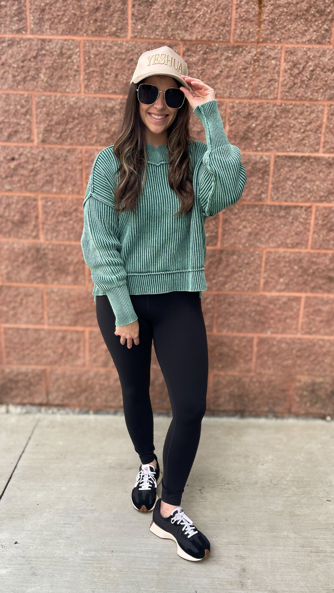 Washed Oversized Pullover Sweater