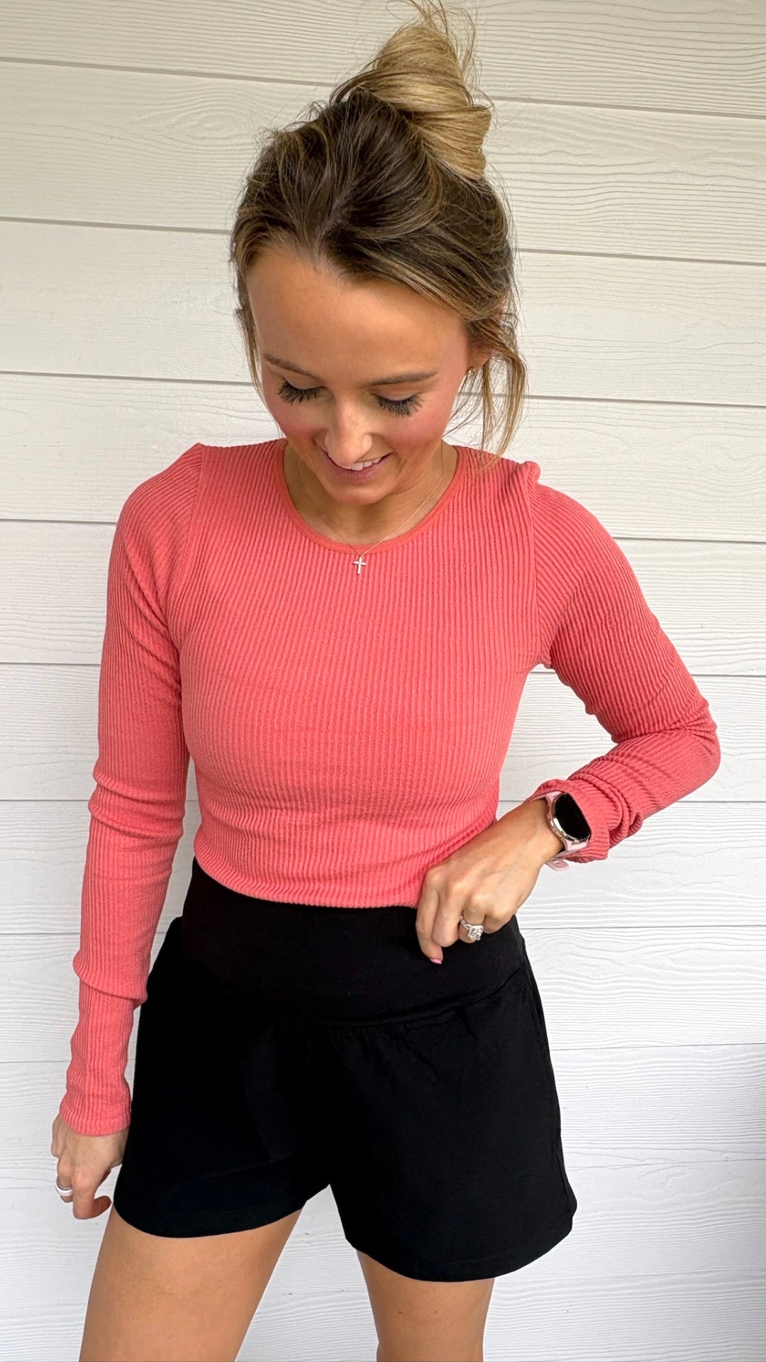 Seamless Ribbed Long Sleeve