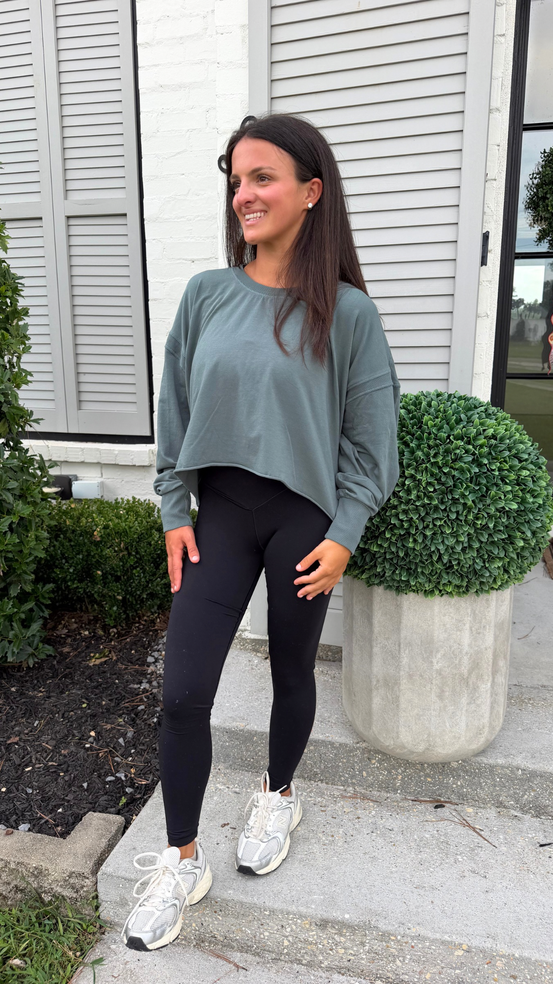 Pima Cotton Open Back LS