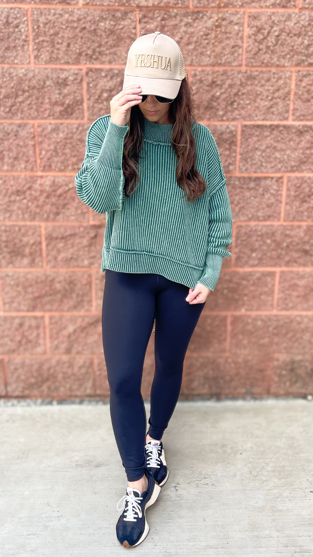 Washed Oversized Pullover Sweater