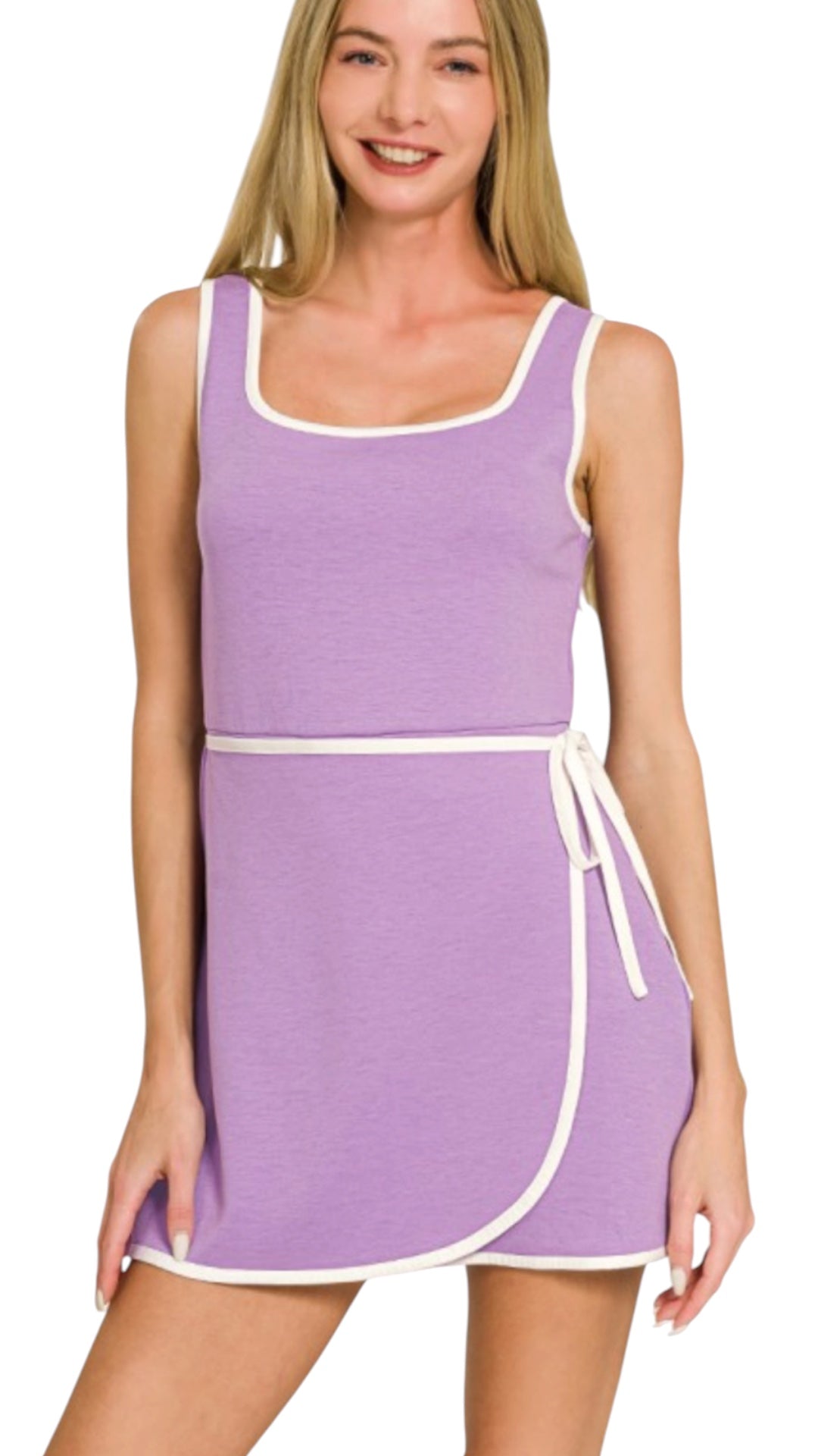 Scuba Mini Dress Romper