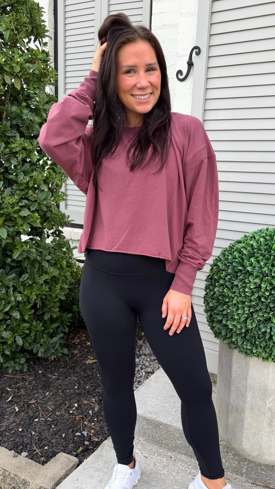 Pima Cotton Open Back LS