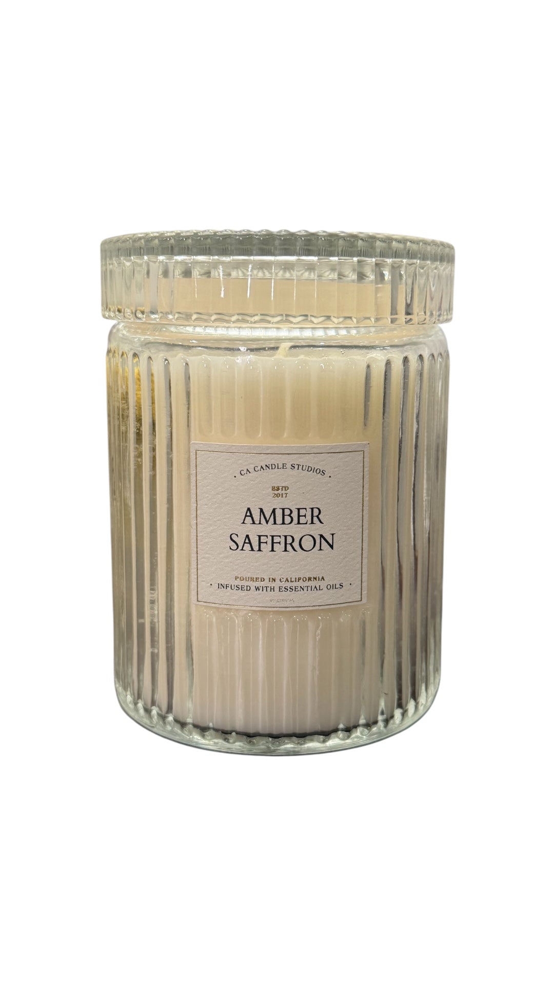Amber Saffron Candle