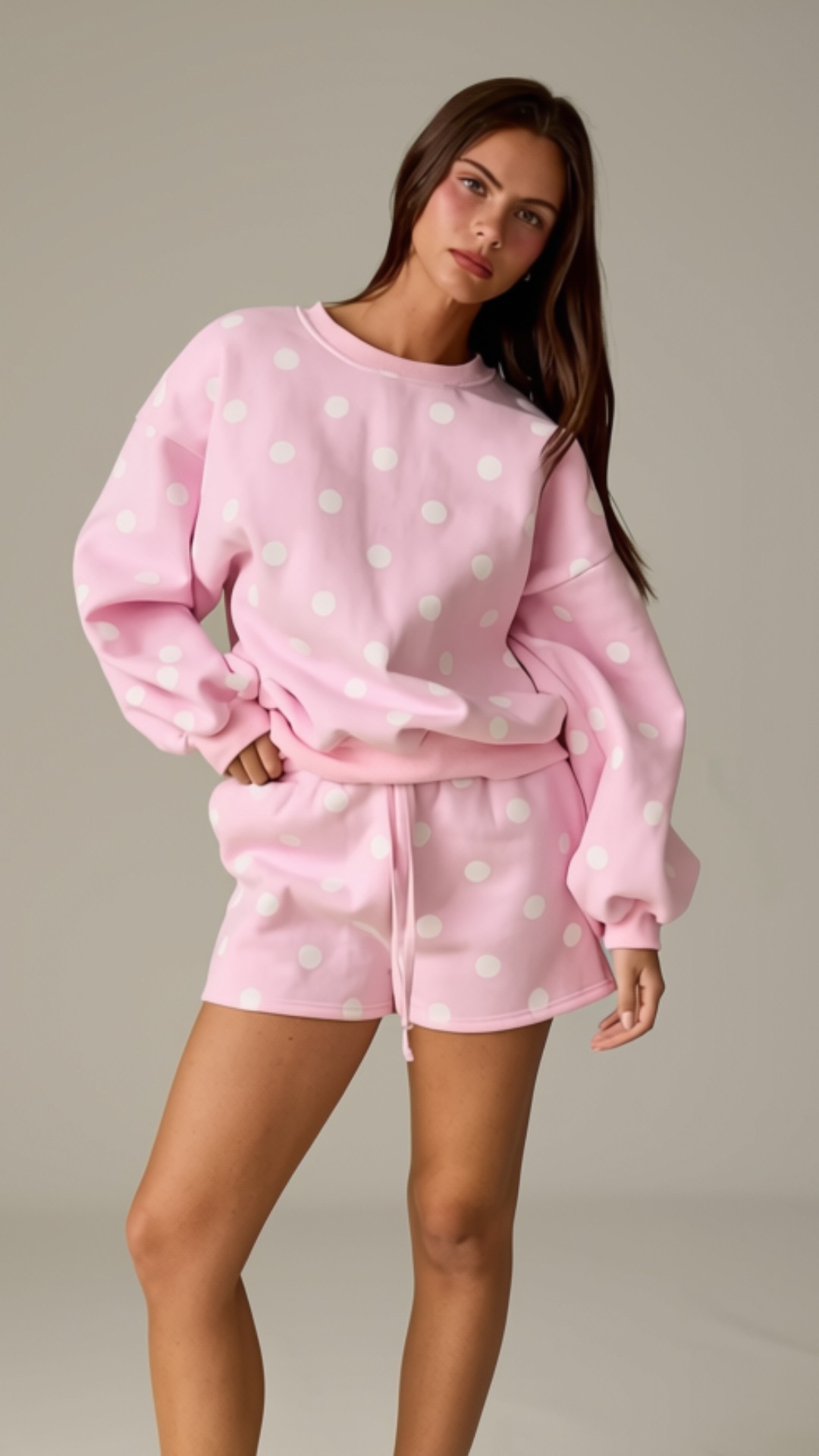 Polka Dot Fleece Set