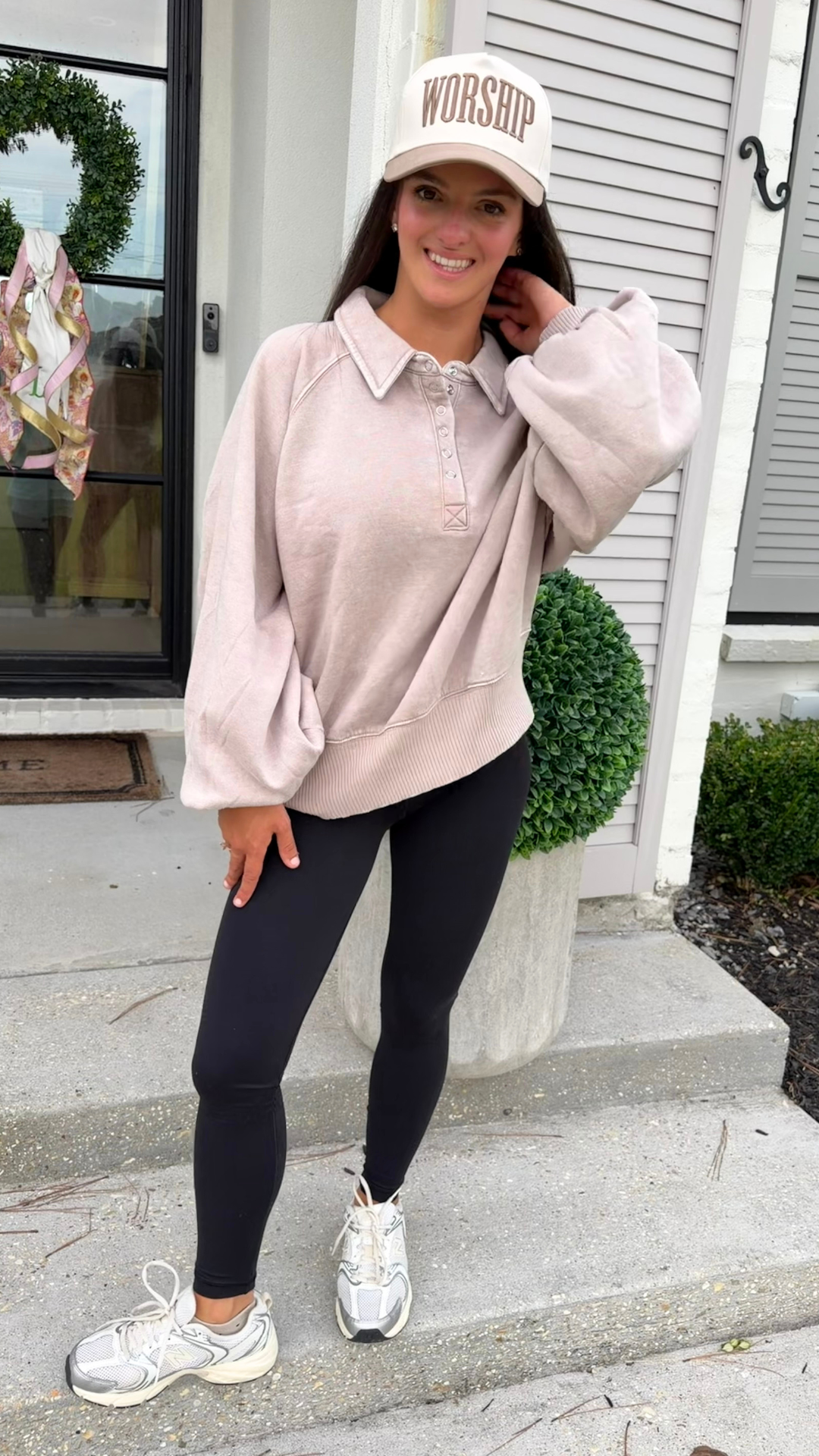 Ash Mocha Acid Wash Pullover