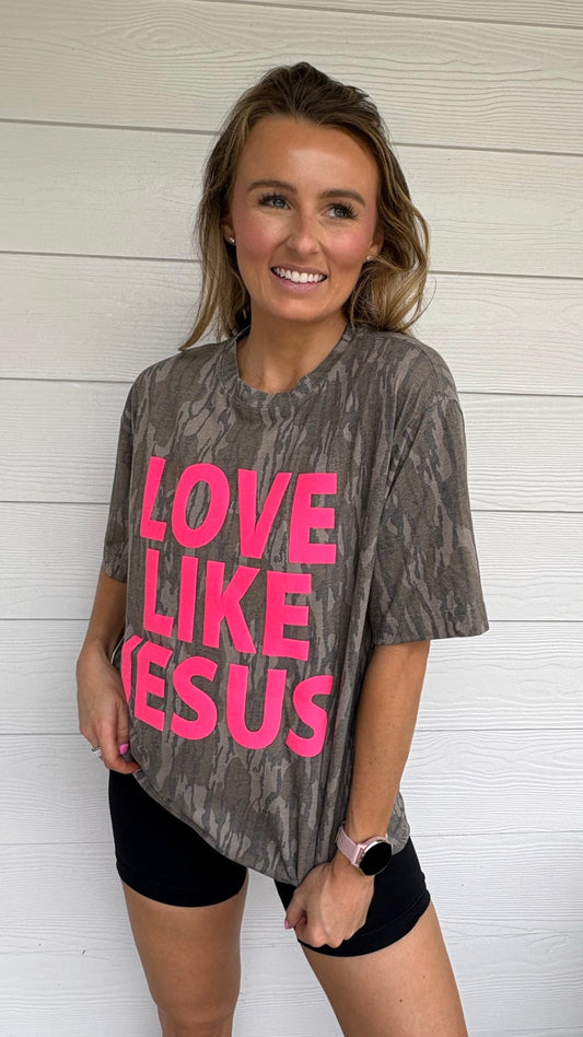 Love Like Jesus Camo Tee