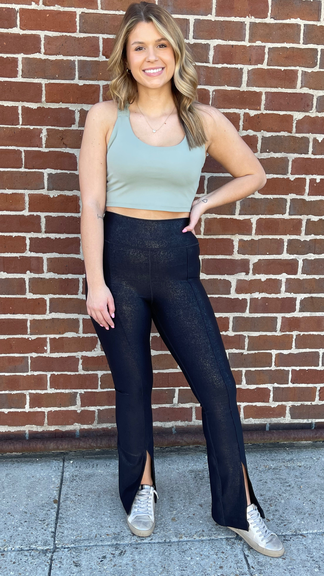 Get A Move On Front Slit Leggings