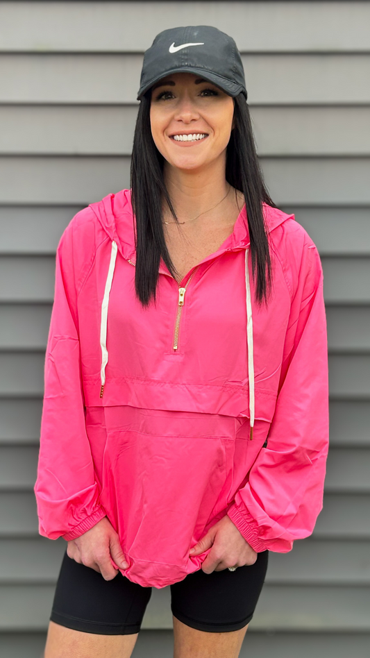 Neon Windbreaker Pullover