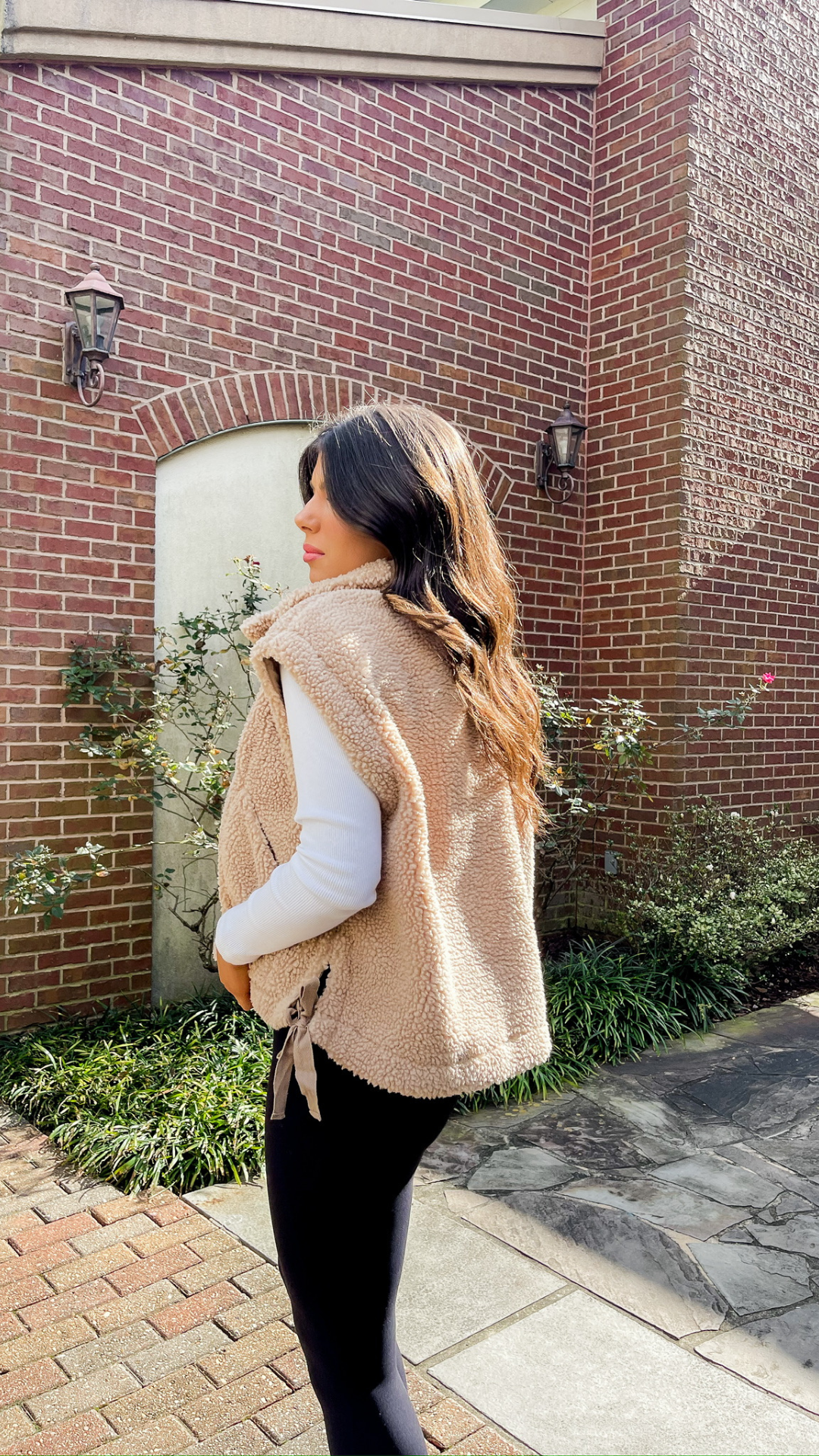 Oversized Sherpa Vest