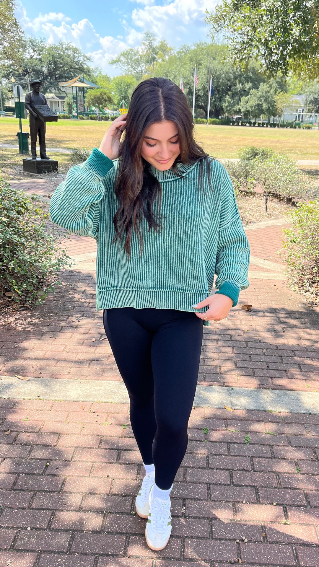 Washed Oversized Pullover Sweater