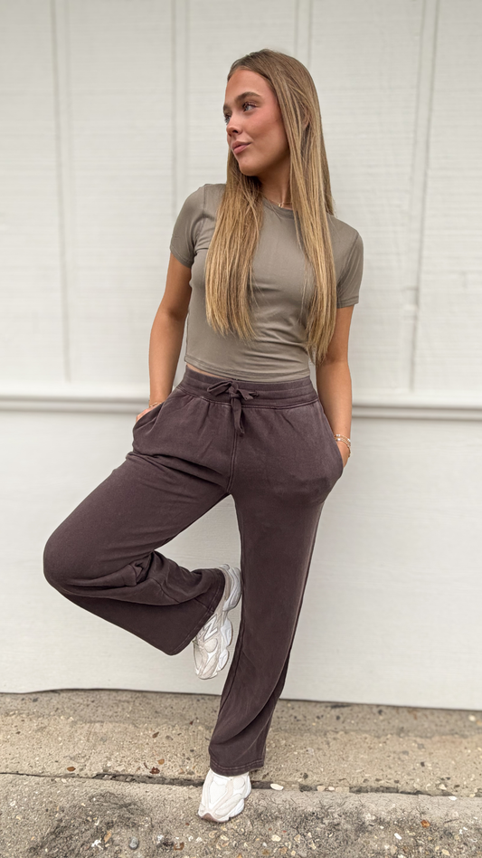Luxe Mineral Wash Pants