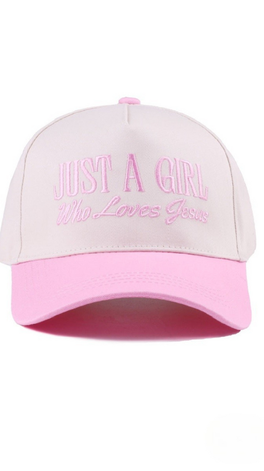 Just a Girl Who Loves Jesus Cap