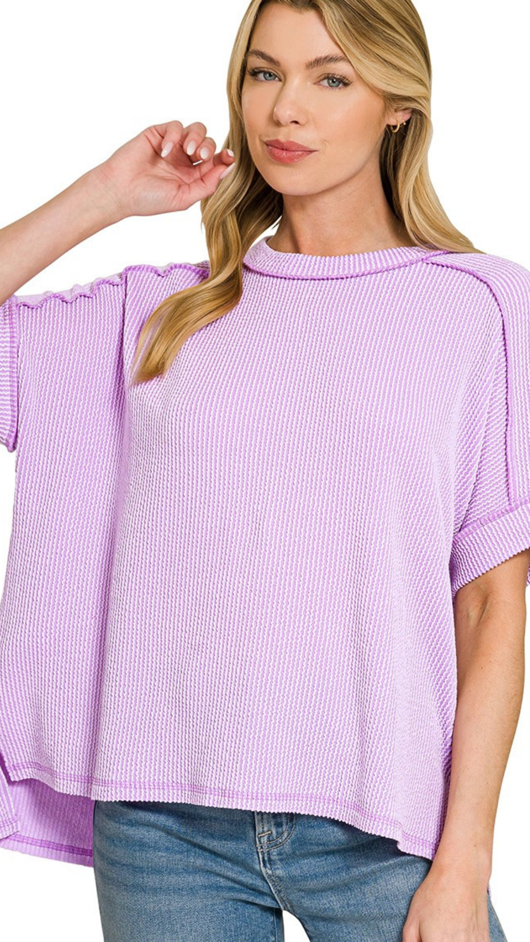 Ribbed Relaxed Knit Top
