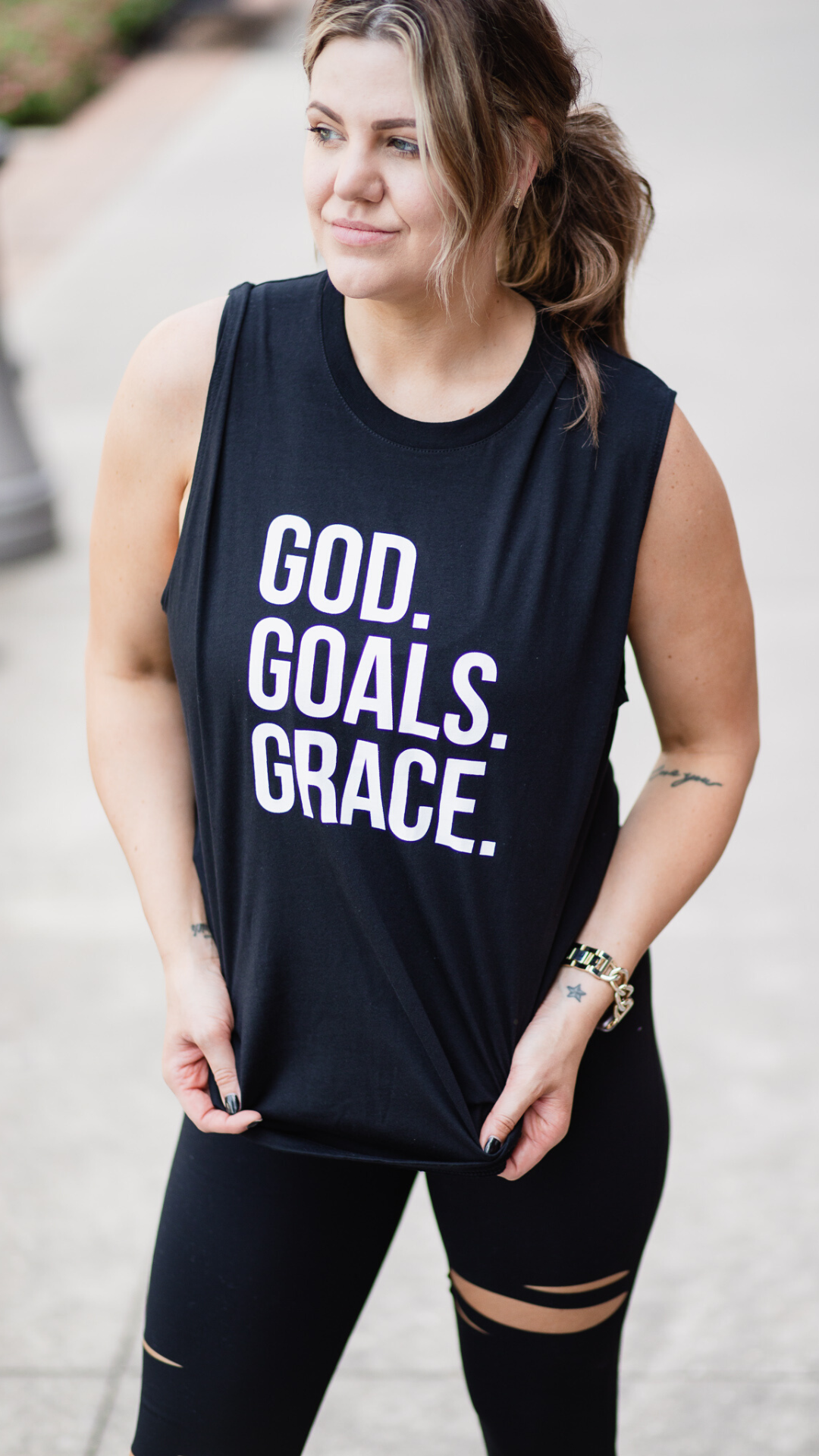 God. Goals. Grace. Tank